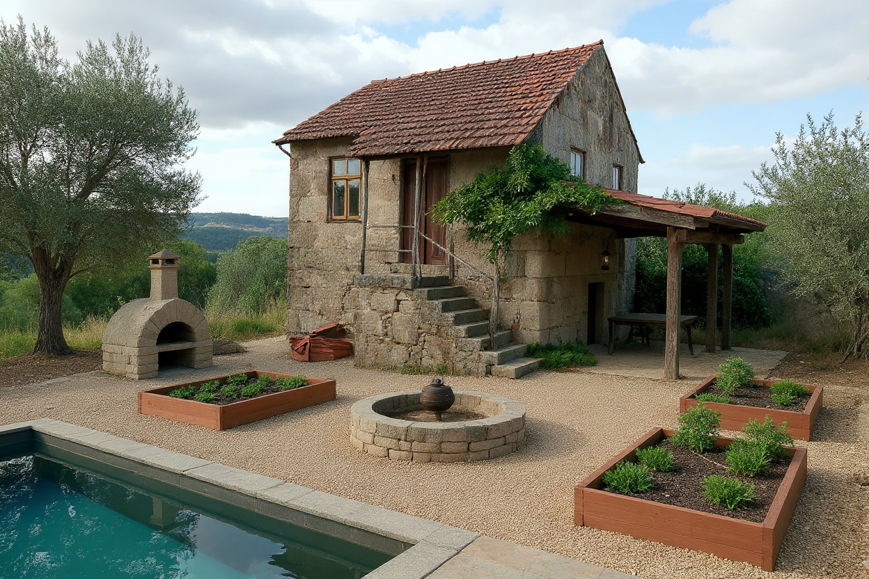 Potager & wood oven